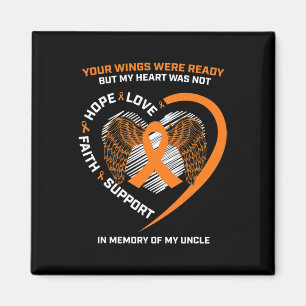 Women Men Kids Memory Of My Uncle Leukaemia Awaren Magnet