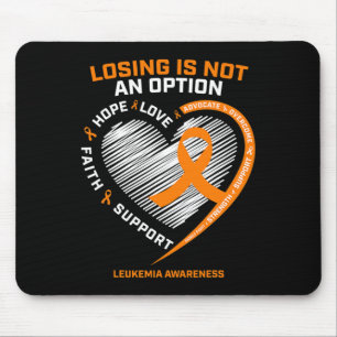 Women Men Leukaemia Awareness Fighter Leukaemia Mouse Pad