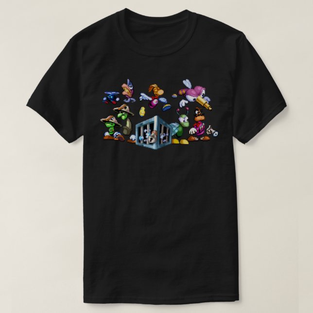 Women Men Rayman Original Enemies T-Shirt (Design Front)