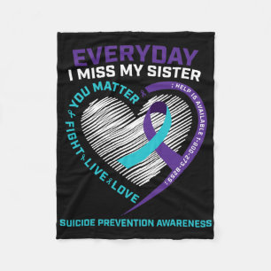 Women Men You Problem Prevention Sister Suicide Aw Fleece Blanket