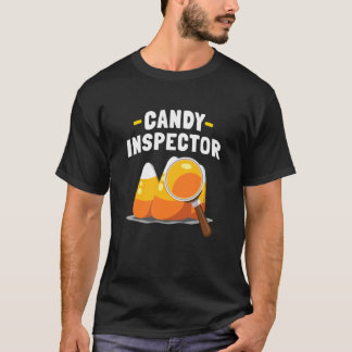Women Mens Kids Halloween Candy Inspector Trick Or T-Shirt