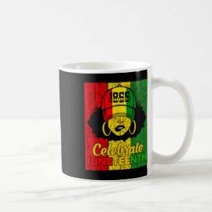 Women Messy Bun Juneteenth Celebrate Indepedence D Coffee Mug