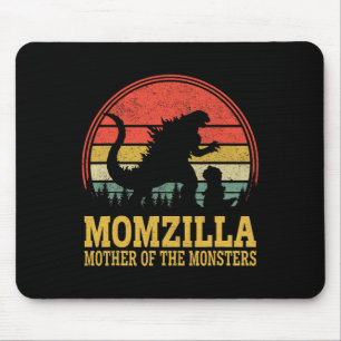 Women Momzilla Mother Of Monsters Vintage Mothers Mouse Pad