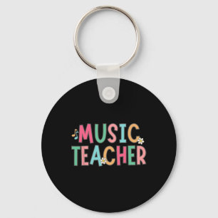 Women Music Teacher First Day Of School Elementary Key Ring