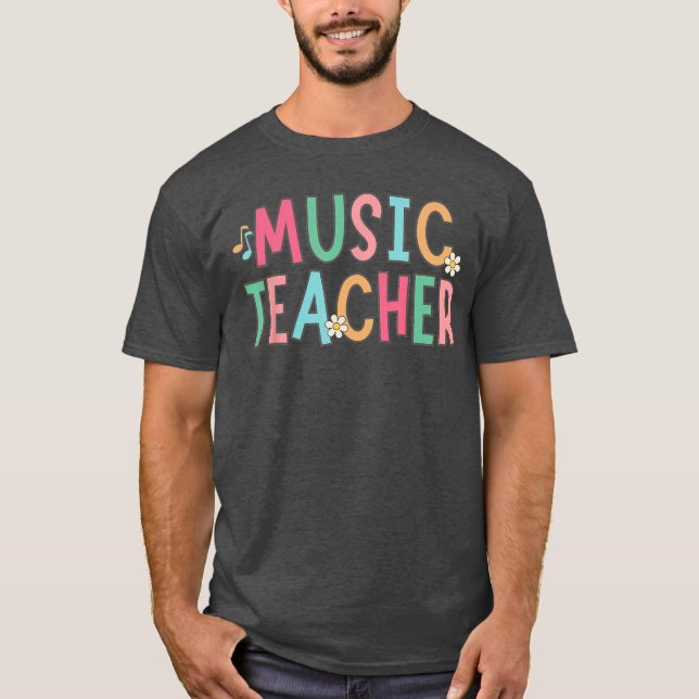 Women Musiceacher First Day of School Elementary S T-Shirt (Front)