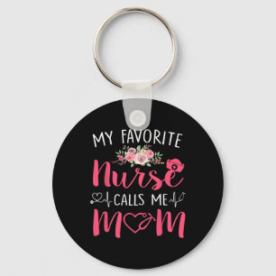 Women My Favourite Rn Nurse Calls Me Mum Mothers D Key Ring