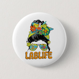 Women Mystery Machine Of Diagnostics Lab Week 2025 6 Cm Round Badge