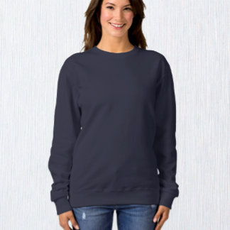Women Navy Blue Sweatshirt / Customise