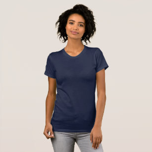 Women Navy Blue T-Shirt / Customise