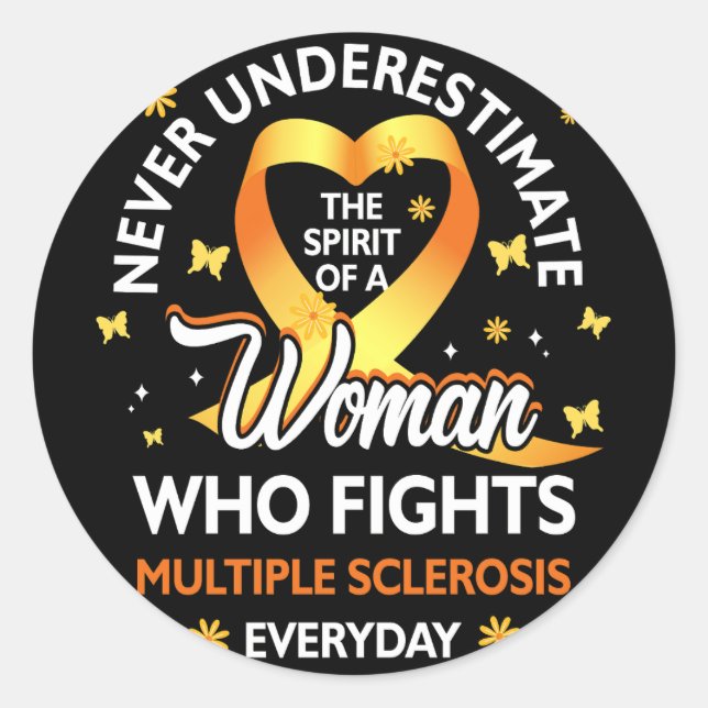 Women Never Underestimate A Woman Fights Multiple  Classic Round Sticker (Front)