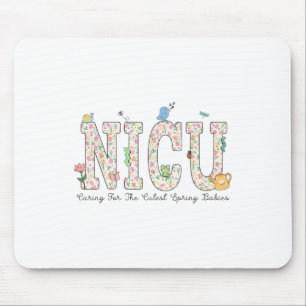 Women Nicu Nurse Spring Caring For The Cutest Spri Mouse Pad