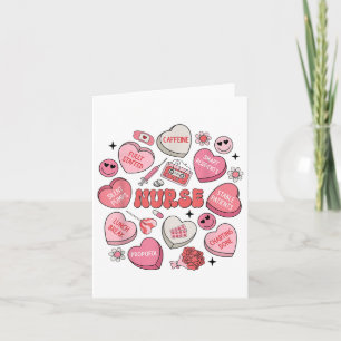 Women Nurse Valentines Day Heart Candy Er Ed Rn Ic Card