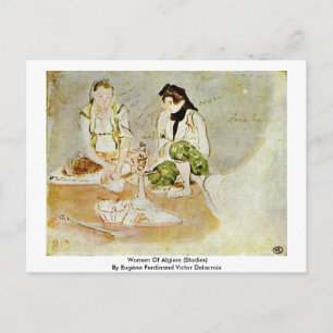 Women Of Algiers (Studies) Postcard