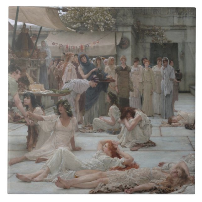 Women of Amphissa (Ancient Greece) Ceramic Tile (Front)