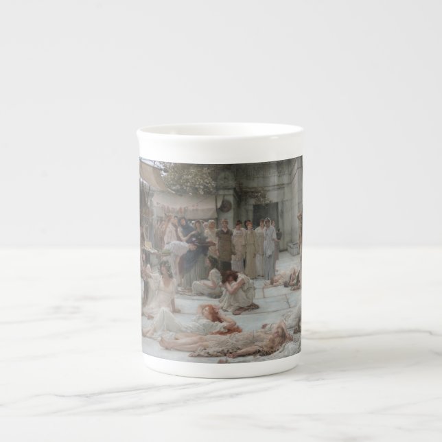 Women of Amphissa (by Sir Lawrence Alma-Tadema) Bone China Mug (Front)
