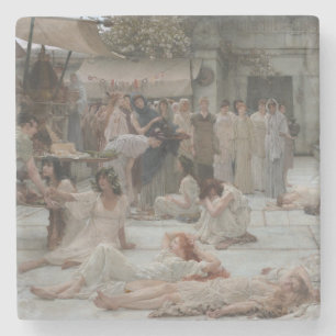 Women of Amphissa (by Sir Lawrence Alma-Tadema) Stone Coaster