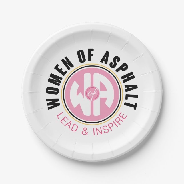 Women of Asphalt Paper Plate (Front)