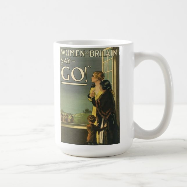 "Women of Britain Say Go" Mug (Right)