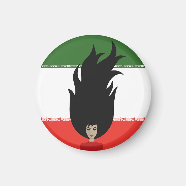 Women of Iran fight for equality, protst in iran Magnet (Front)