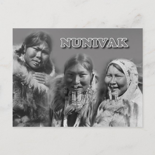 Women of Nunivak Island, Alaska Postcard (Front)