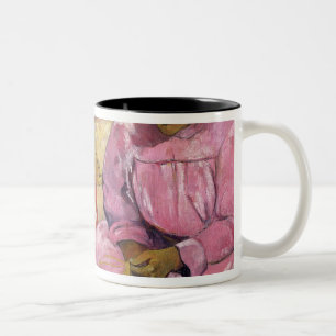 Women of Tahiti, On the Beach, 1891 Two-Tone Coffee Mug