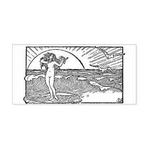 Women of the ocean rubber stamp
