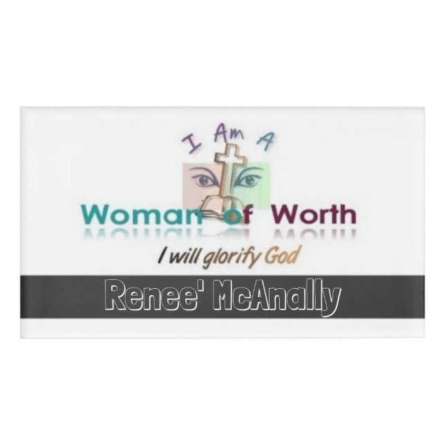 Women of Worth Name Badge (Front)