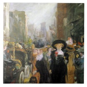 Women on Fifth Avenue (New York City, USA) (NYC) Ceramic Tile
