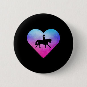 Women Or Girls Horseback Riding Horse 6 Cm Round Badge