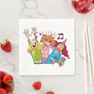 Women Partying Napkin