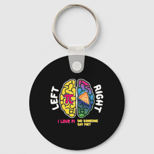 Women Pi Day Brain Mathematics Pi Funny Math Geek Key Ring