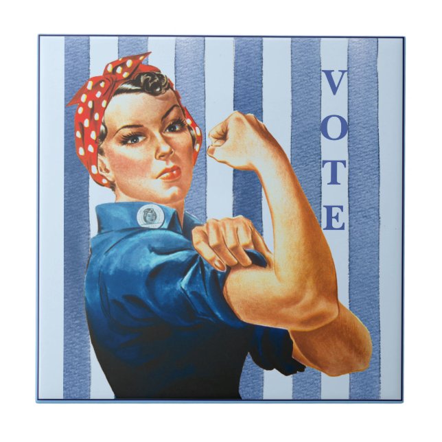 Women Power Ceramic Tile (Front)