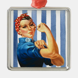 Women Power Metal Ornament