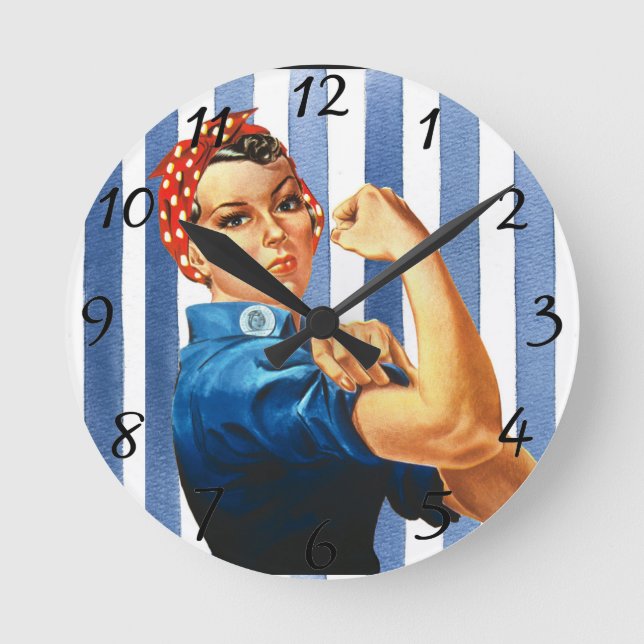 Women Power Round Clock (Front)