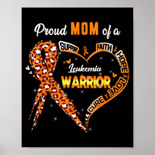 Women Proud Mum Of A Leukaemia Warrior Poster