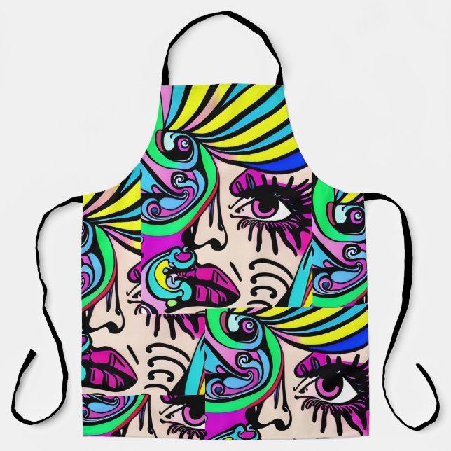 women psicodelico apron (Front)