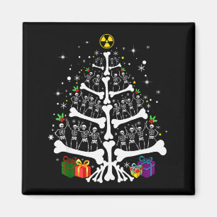 Women Radiology Skeleton Christmas Tree Xray Tech Magnet