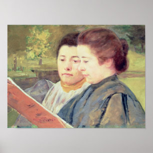 Women Reading Poster