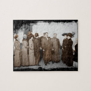 Women Registering to Vote Jigsaw Puzzle