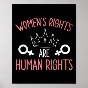 Women Rights Women's Rights Are Human Rights Femin Poster