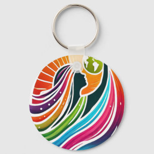 Women Rising Metal Key Ring