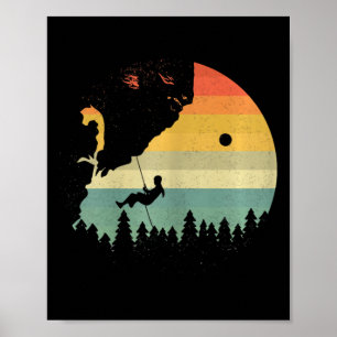 Women Rock Climbing Poster