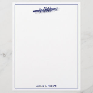 Women Rowing Rowers Crew Team Water Sports Blue