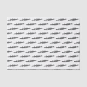 Women Rowing Rowers Crew Team Water Sports Tissue Paper