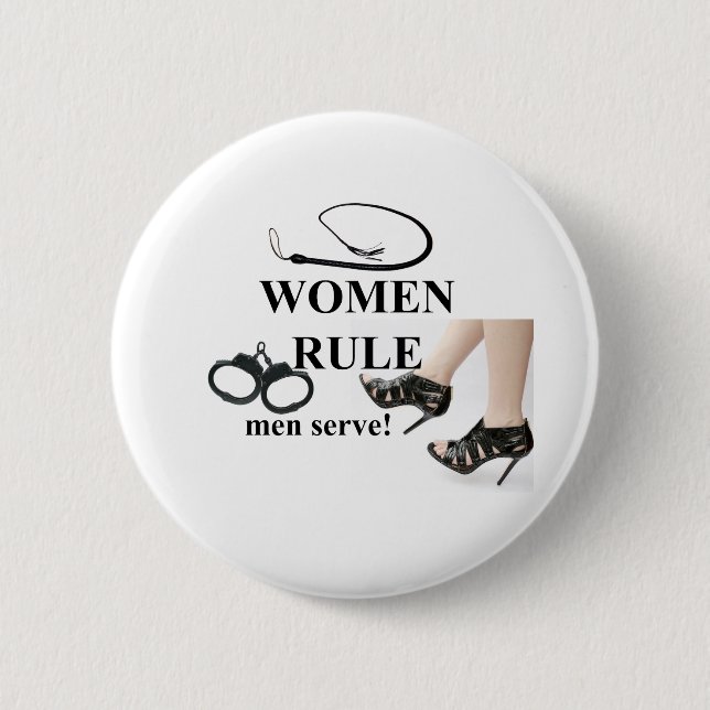 WOMEN RULE 6 CM ROUND BADGE (Front)