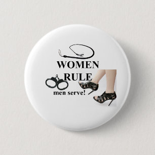 WOMEN RULE 6 CM ROUND BADGE