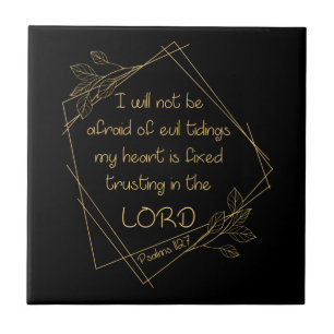 Women’s Christian Verse: I Will Not Be Afraid Ceramic Tile