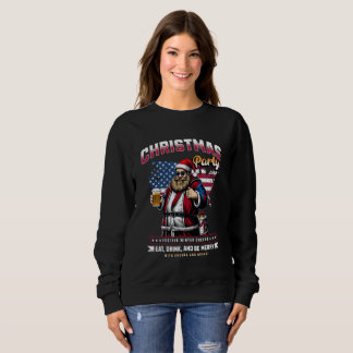 Women’s Christmas Santa Sweatshirt | Holiday Cheer
