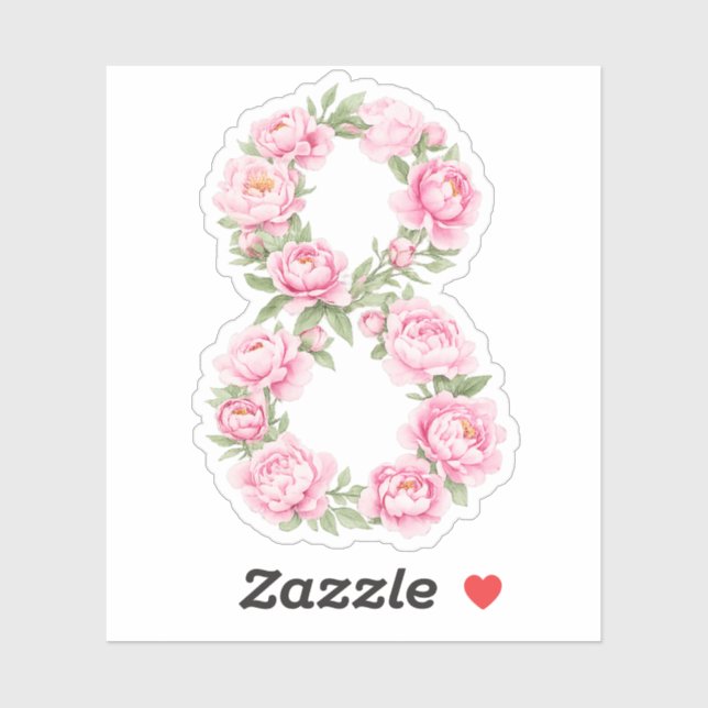 Women’s Day Peony Flower for March 8  (Sheet)