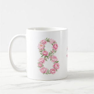 Women’s Day Peony Flower for March 8  Coffee Mug